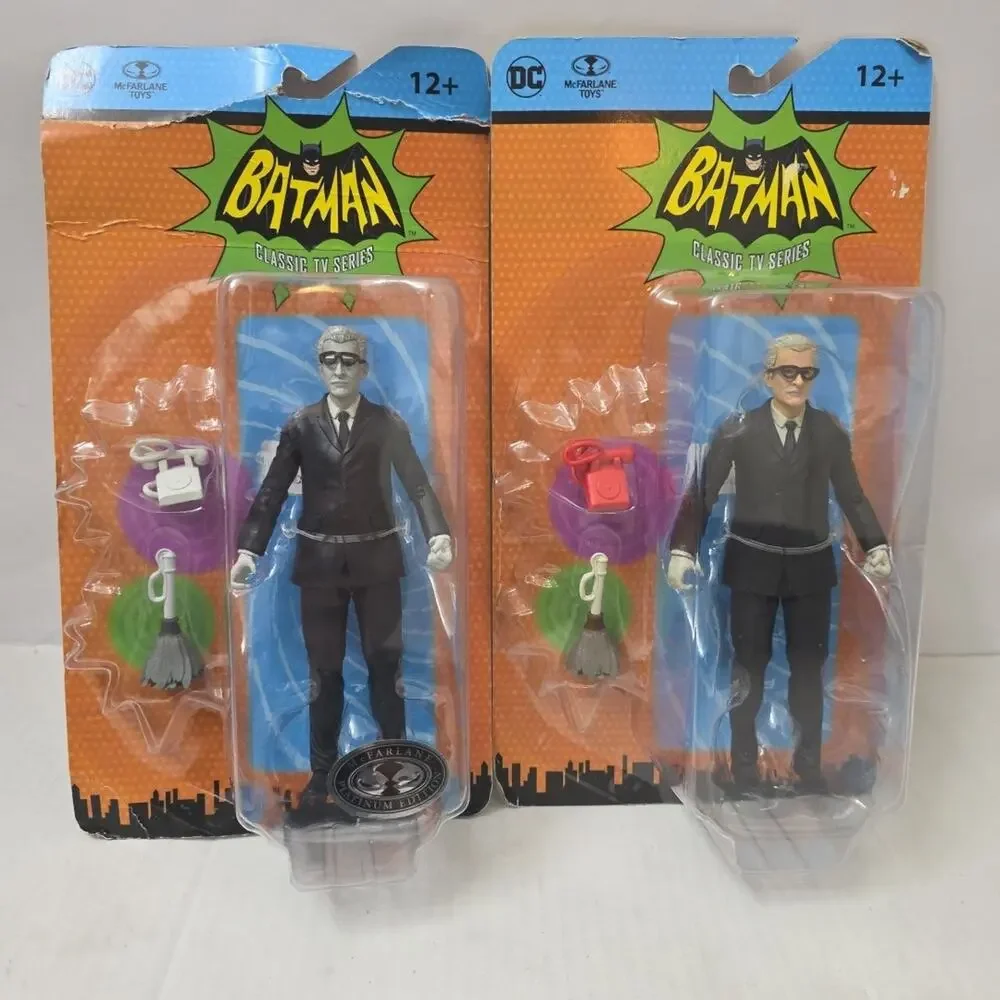 McFarlane DC Retro Batman '66 Alfred Pennyworth CHASE PLATINUM RARE And Regular